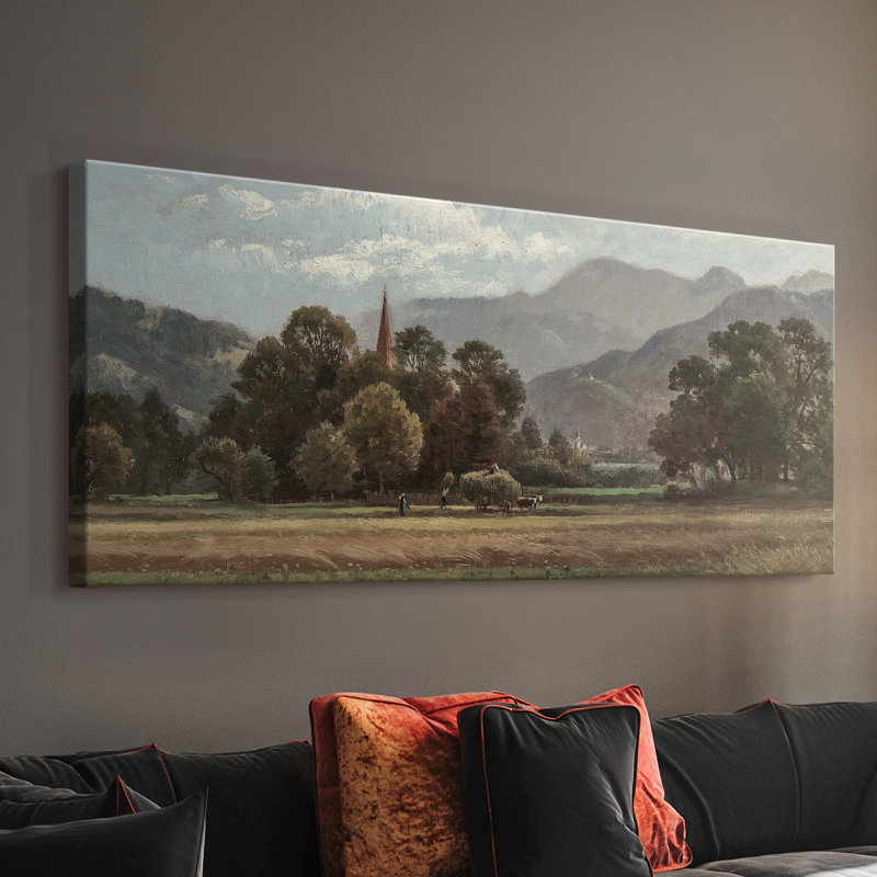 Série paysage - MIXIX - Toile tendue avec châssis - Prêt à accrocher, H 12 po x l 30 po
