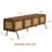  NTC Mossic TV Media Cabinet, Entertainment Center with Natural Rattan, Metal Legs, Modern Storage Console for Living Room and Bedroom, Effortless Assembly-1339120932-1311648043