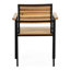 Chaises d'extérieur - et noir, bois, moderne pour la cour arrière de style patio + minimaliste