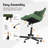 Armless Computer Desk Chair,Ergonomic Mid Back Leather Task Office Chair with Wheels And Lumbar Support for Home Small Space Vanity Makeup-1139603319-1139603318