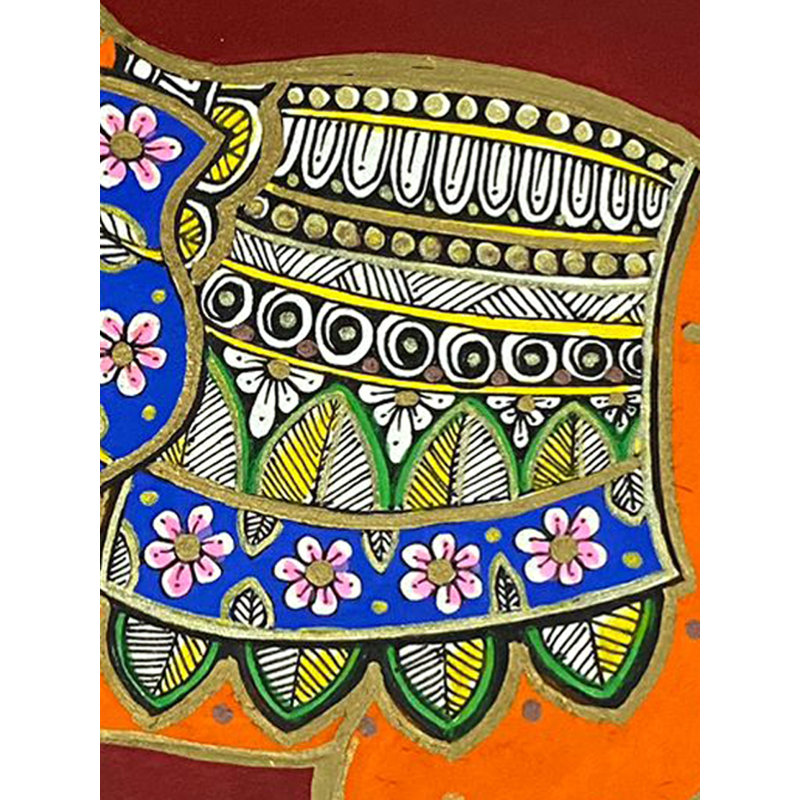Éléphant décoratif | Acrylique sur papier | Par Rashi Agrawal