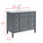 Alexxis Exquisite Home 42" Single Sink Freestanding Bathroom Vanity with White Carrara Marble Top-1823689126