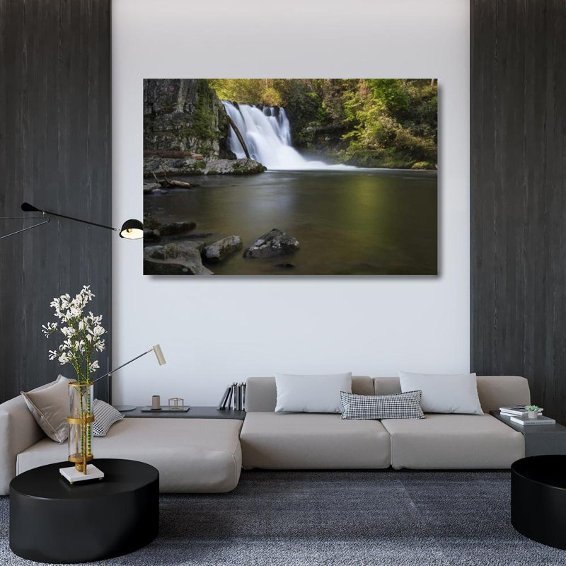 «Red Barrel Studio® Grall, Don», art sur toile tendue sous le titre: Tennessee, Great Smoky Mts Abrams Falls