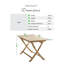 Ronja Rectangular Wooden Garden Dining Table With 4 Foldable Dining Chairs