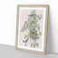 Blue Grosbeak Birds by John James Audubon - Picture Frame Painting Print-55544605-55544602