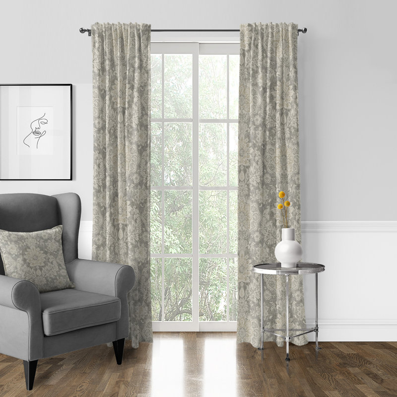 Panneau de rideau simple obscurcissant 100% coton Indali, L 50 po x L 108 po