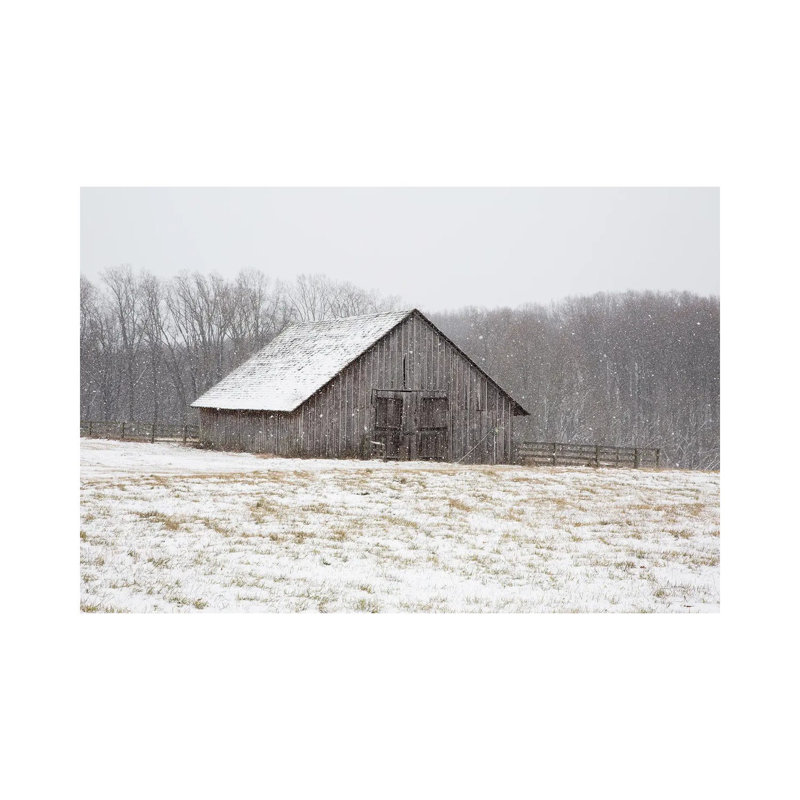 First Snow 1 Piece Wrapped Canvas Wall Art, 30.48 cm H x 45.72 cm W
