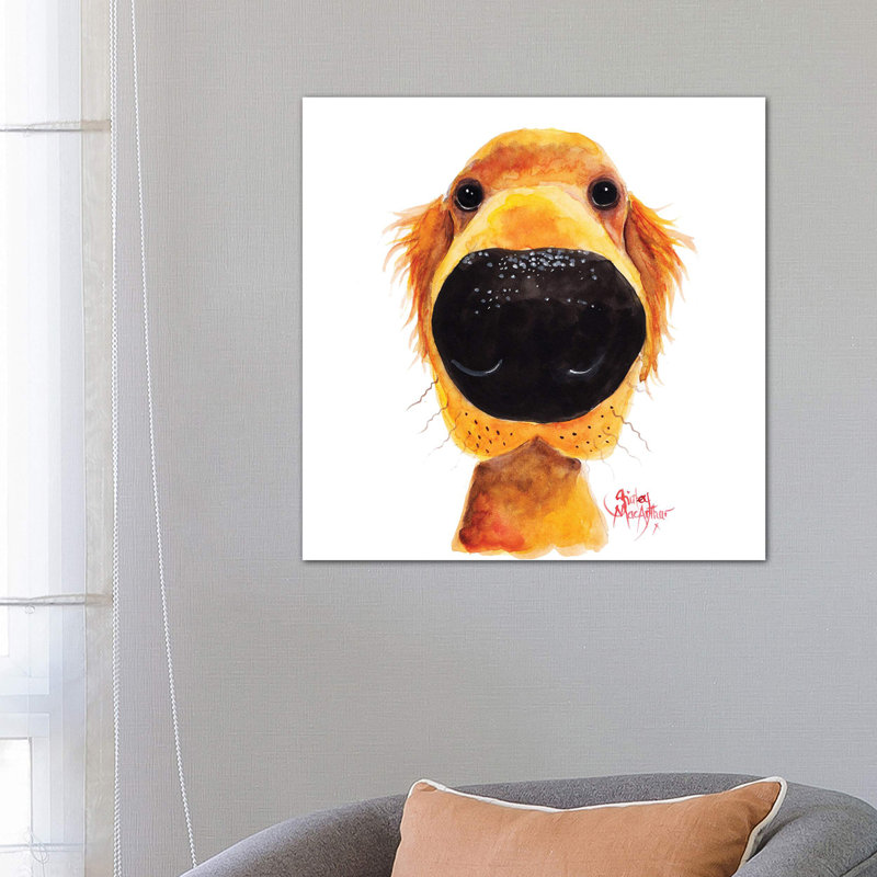 Roy The Retriever by Shirley Macarthur - Wrapped Canvas Print, 66.04 cm H x 66.04 cm W x 1.91 cm D