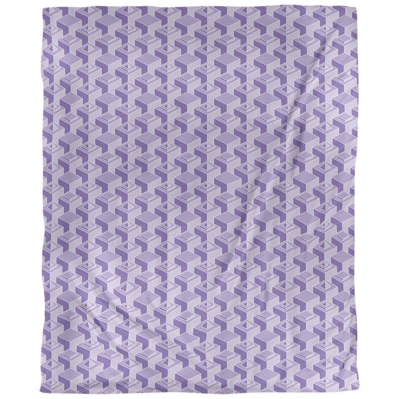Tissu skyscrapers, Mauve, L 56 po x l 36 po, Coton peigné de base