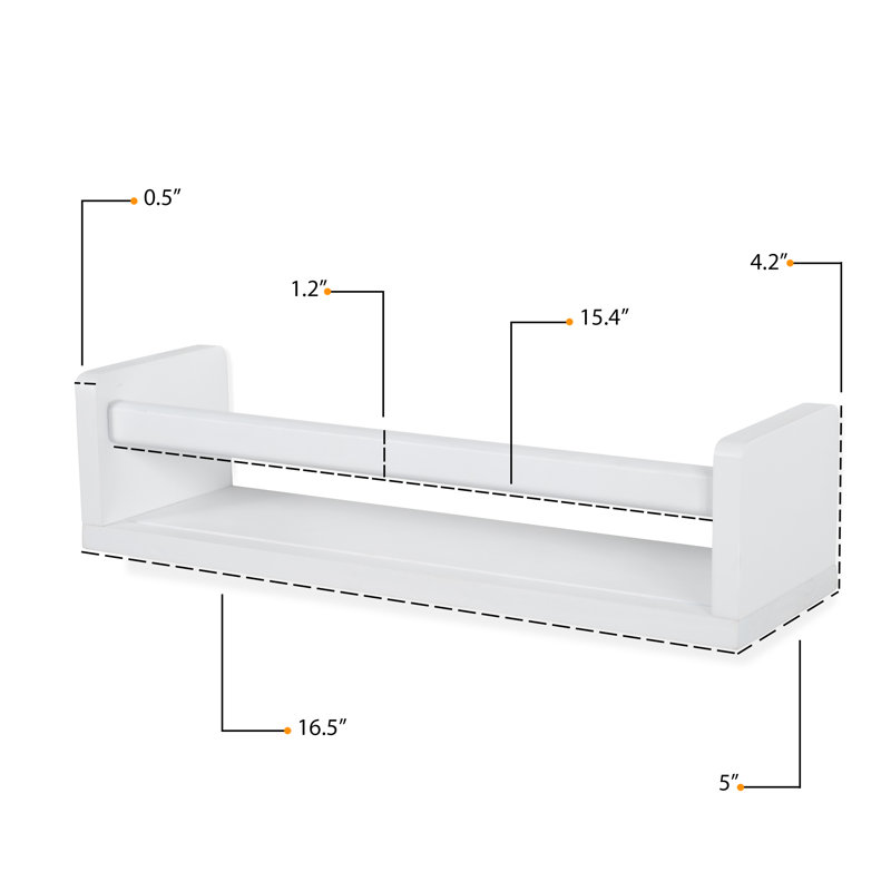 Clegg 15.8'' x 4" Floating Shelf