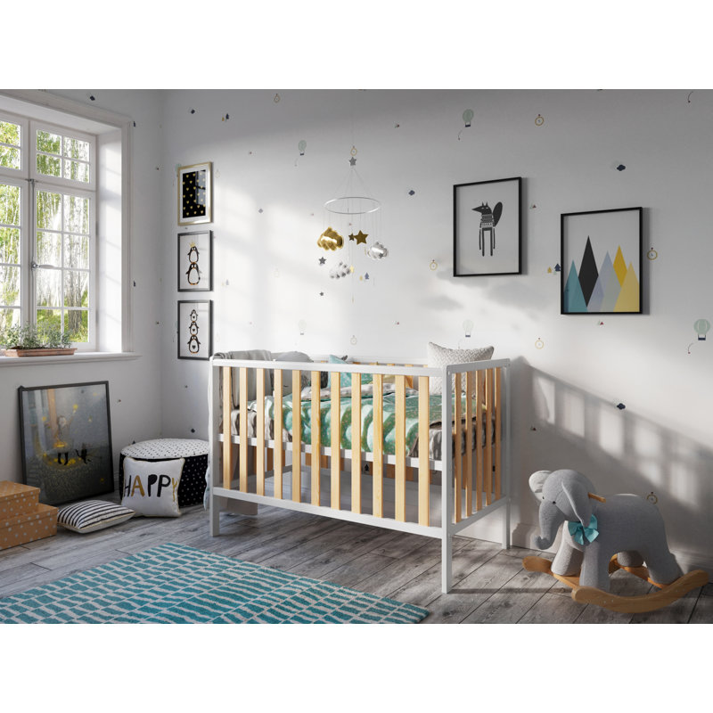 Rivenbark Cot Bed, White & Pine