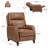 Traditional Oversize Genuine Leather Pushback Recliner-1176625773