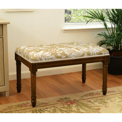 Billiot Linen Blend Upholstered Bench