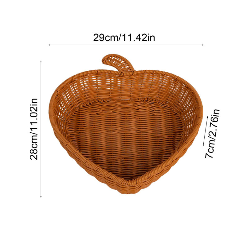 1 PCS Créatif Panier De Rangement De Tissage Imitation Vignes Panier De Rangement D'article De Bureau Panier