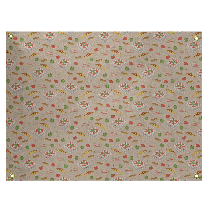 Tapisserie elizabeth pizza par katelyn Kitterman, H 27,5 po x l 37,5 po, Intérieur / extérieur