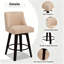 Loriell Swivel Bar & Counter Stools With Solid Wood Frame-1010717036-1010717034-1010717044