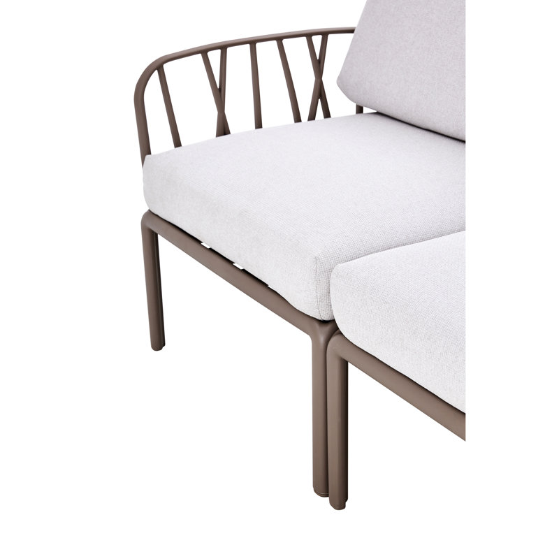 Fauteuil d'extérieur pour pelouse - Weather, avec base en plastique de coussin souple pour le confort