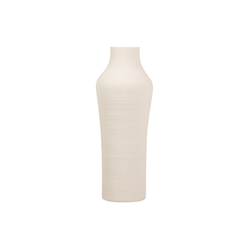 CERAMIC VASE 30X30 CM, Beige, Overall Height- 80cm