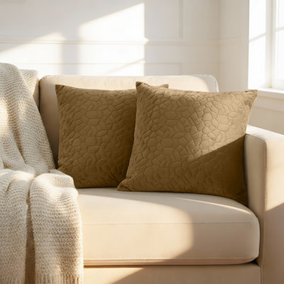 Luxury Pebble Cushion Cover- (Pack of 2)