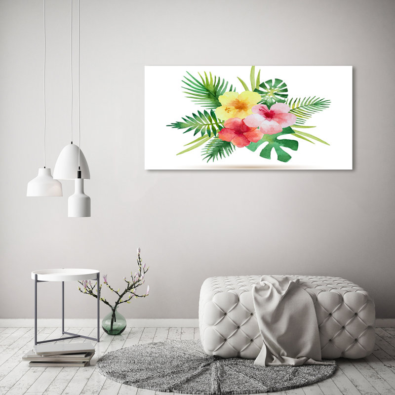 Hawaiian Flowers - Wrapped Canvas Print