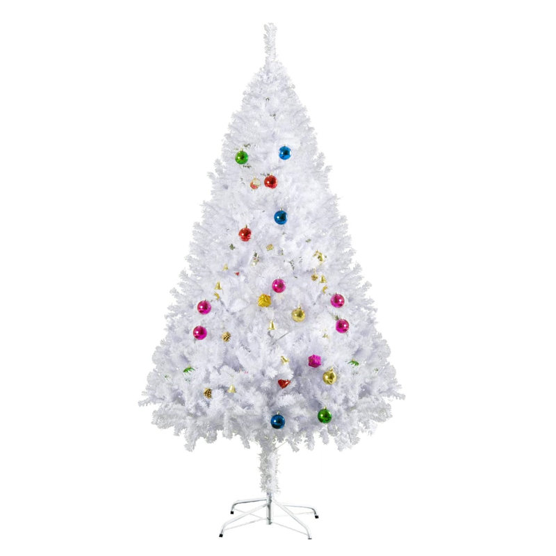 Durham Artificial Fir Christmas Tree, 5.91ft H x 3.44ft W x 3.44ft D