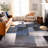 Damarus Geometric Blue/Ivory/Gray Area Rug-1235982932