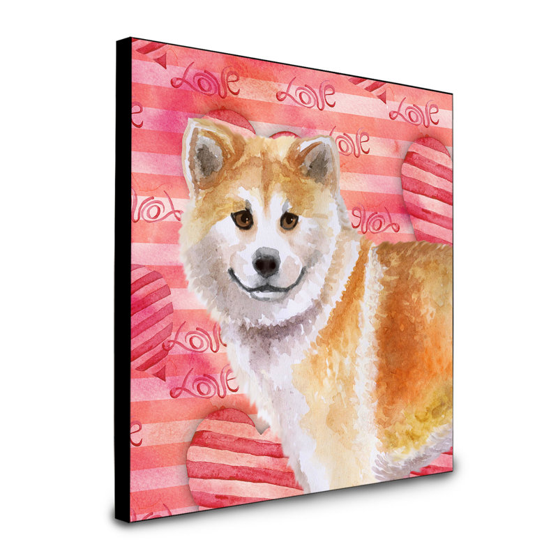 Panneau mural d’art Durflinger, Shiba Inu