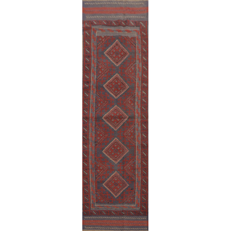 Tapis de couloir rouge 7 pi 10 po x 2 pi One-of-a-Kind