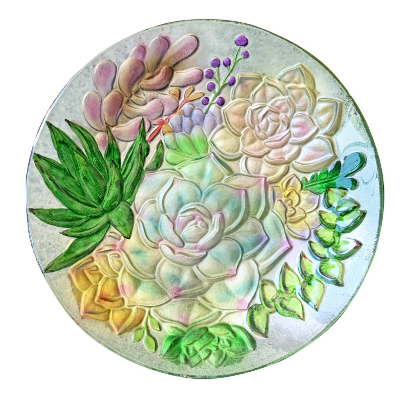 Assiette en verre 18 po