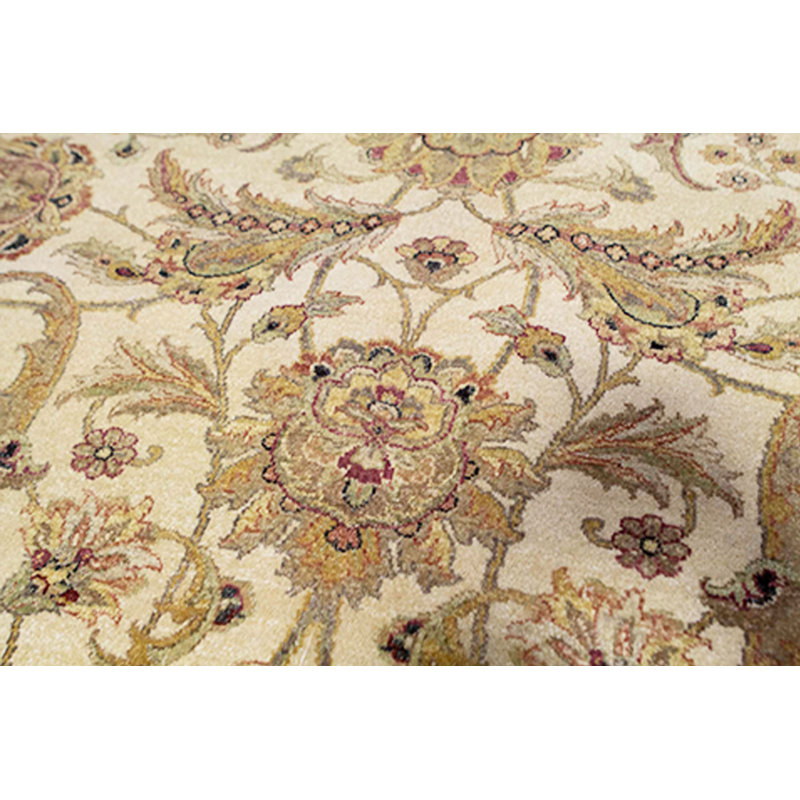 Wool Oriental Area Rug in Ivory