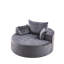 Canapés confortables en chenille, fauteuil-lit moelleux, design moderne pour les espaces de vie