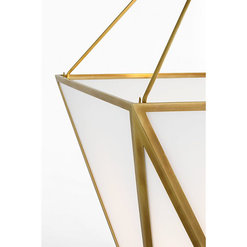 Julie Neill 1 - Light Pendant, Hand-Rubbed Antique Brass