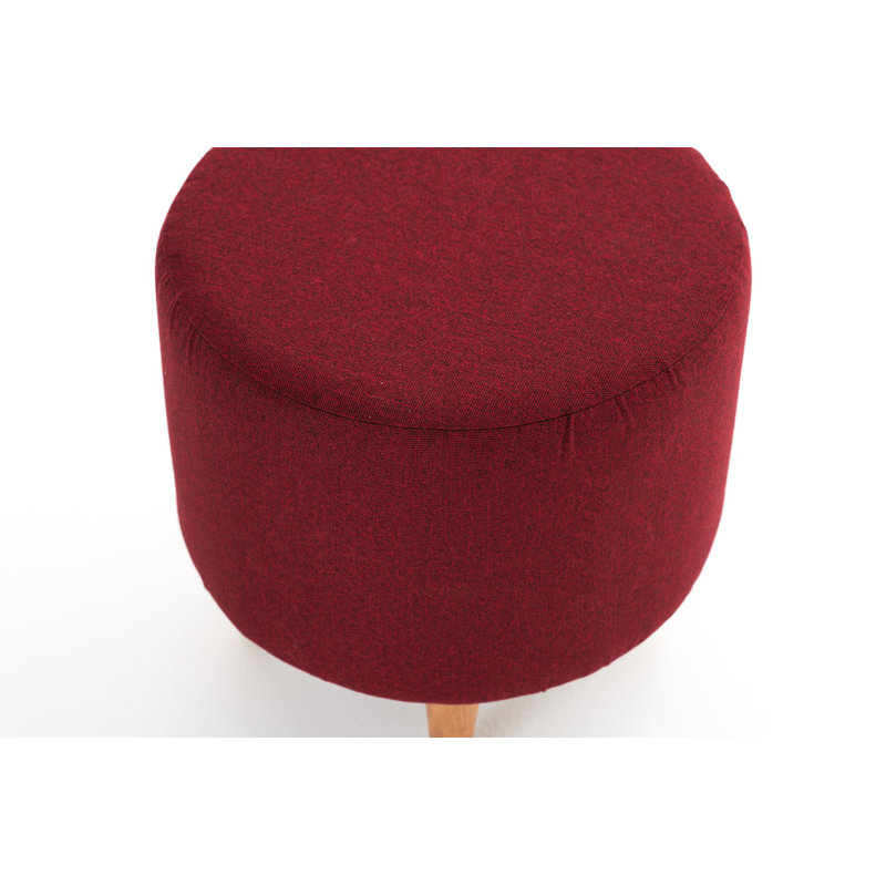 Tabouret d'appoint Houseknecht, Rouge Bordeaux