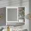 Armoire à miroir 30 po 2 en 1 avec tablette réglable, charnières à fermeture en douceur, panneau de fibres à densité moyenne de haute qualité, pour meuble-lavabo, salon, rangement de chambre à coucher-2107896653