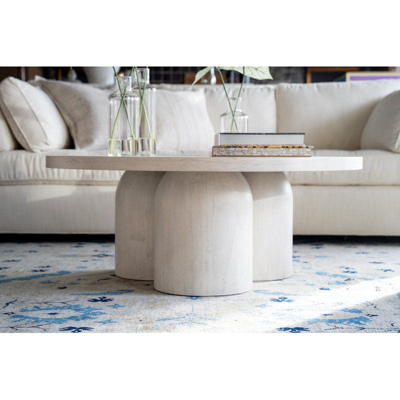 Solid Wood Cocktail Table, White