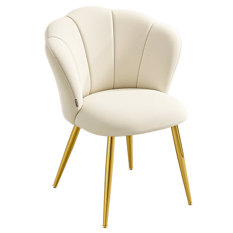 Upholstered Dining Chair in White