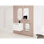 Meuble-lavabo de salle de bain 24 po avec armoire latérale et lavabo en céramique attrayant