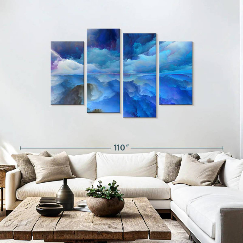 Avery Abstract Sky, 48" H x 75" W