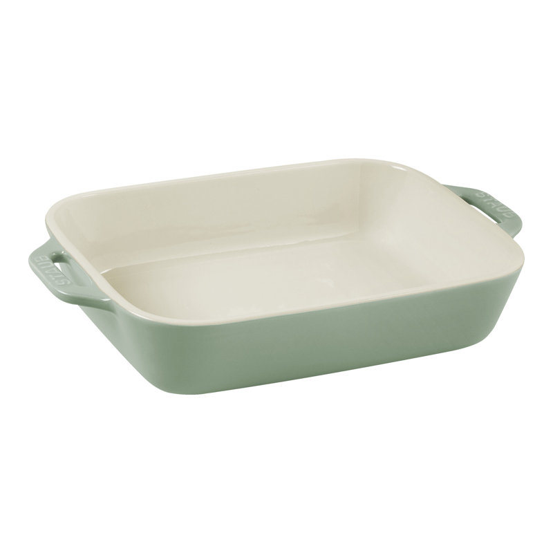 Ensemble de 3 plats de cuisson Staub, 13,9 po x 8,98 po, Bleu clair