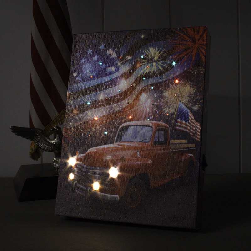 Toile de fond avec feu d'artifice 8x6