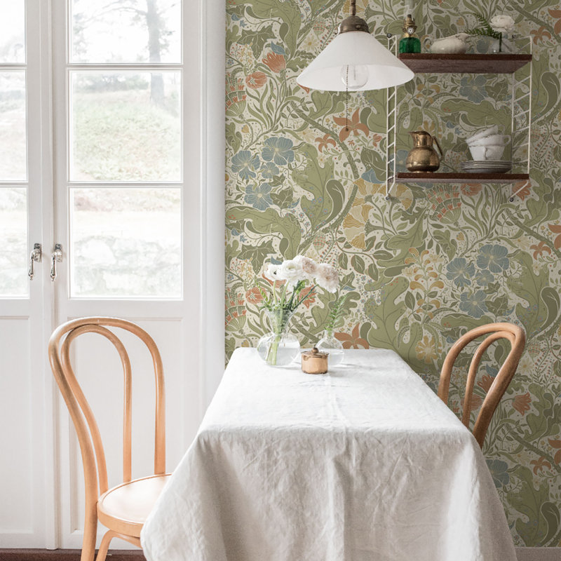Hjarterum 10.05m x 53cm Wallpaper Roll, Beige
