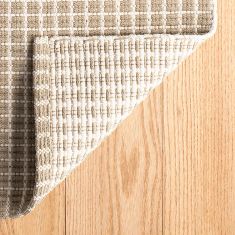 Gridiron Wheat Handwoven Indoor/Outdoor Rug, Rectangle 7'6" x 9'6"