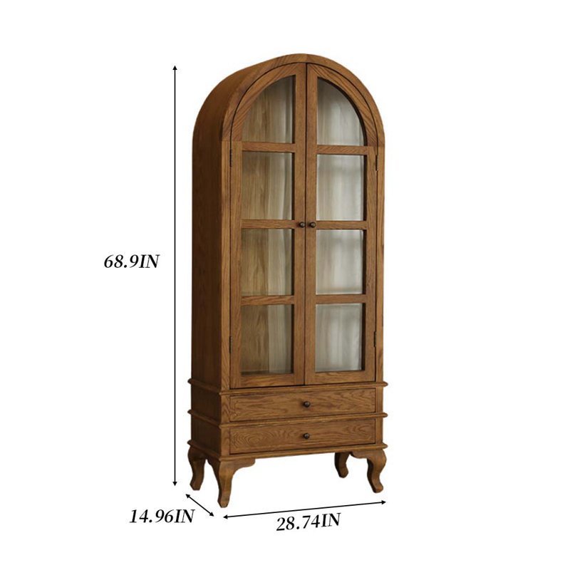 Vaisselier en bois massif de style rétro