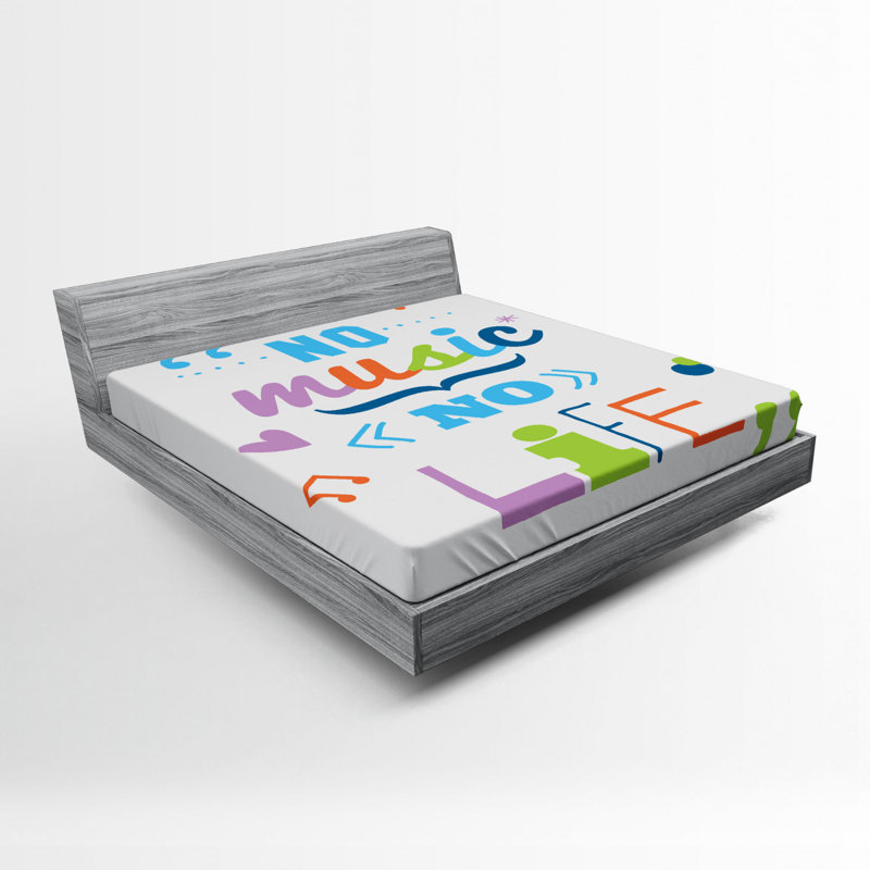 Saying Microfiber Fitted Sheet, Full/Double Fitted Sheet