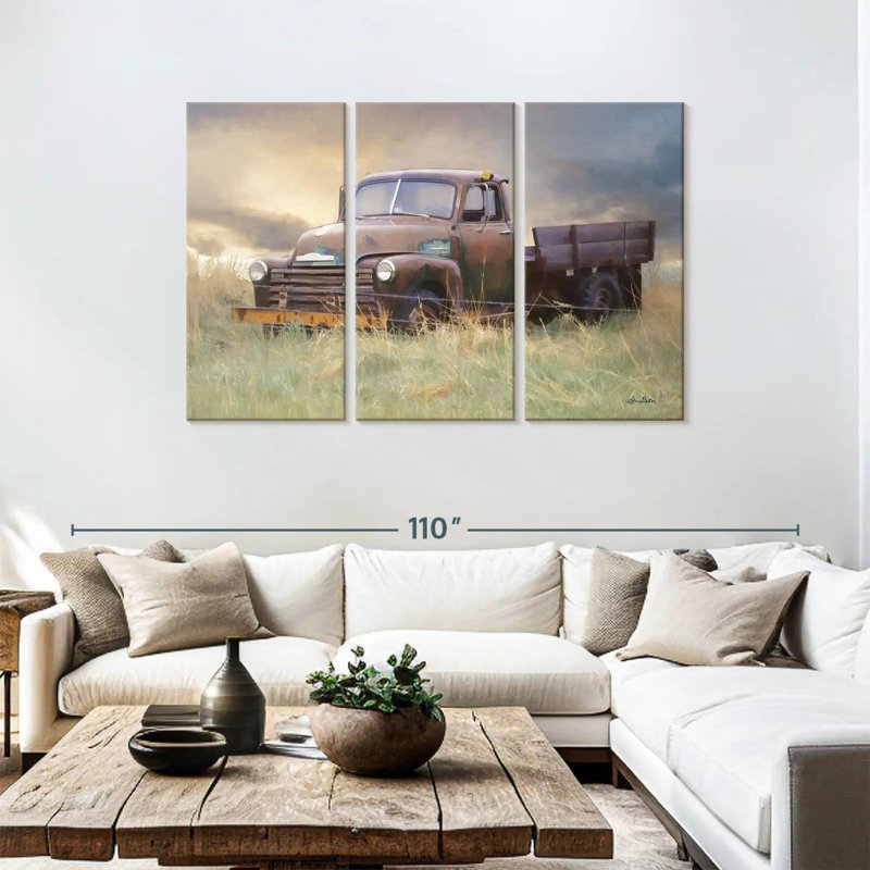 Mehar Rusty Chevy, 48" H x 74" W