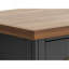 Bureau 53 po, aucun assemblage requis, finition noire et whisky