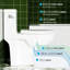 Toilette monobloc 1,28 po, forme allongée permettant d'économiser l'eau, siège à hauteur confortable, couvercle à fermeture en douceur, chasse d'eau 1000 grammes, blanc brillant 003S, fixation au sol pour salle de bain,