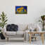 «Bright Sunflowers with Blue Sky», toile flottante encadrée par Rick Berk-703096862-703096930