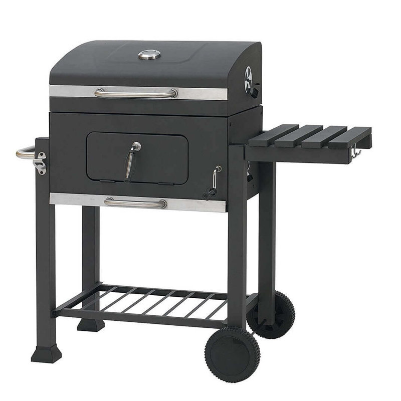 Belfry Kitchen Ludlow 118cm W Barrel Charcoal Grill