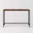 Brown Black Solid Wood Iron Rectangular Console Table-28673974